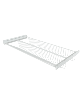 Обувница выдвижная двухъярусная 900 мм белая, изображение 1