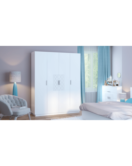 Тиффани (спальня) М21 Шкаф (4 двери), изображение 3