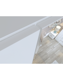 Тиффани (спальня) М22 Шкаф с зеркалом (4 двери), изображение 3