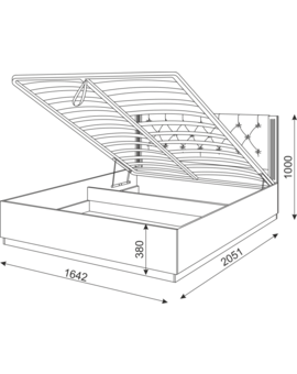 Тиффани (спальня) М25 Кровать 1,6 с ПМ, изображение 2