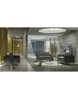 Диван двухместный Chairman АКТИВ Euroline черный, изображение 6