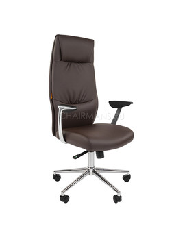 Кресло руководителя Chairman VISTA экокожа коричневый, изображение 1