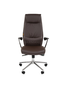 Кресло руководителя Chairman VISTA экокожа коричневый, изображение 2