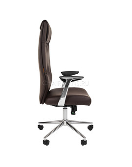 Кресло руководителя Chairman VISTA экокожа коричневый, изображение 3