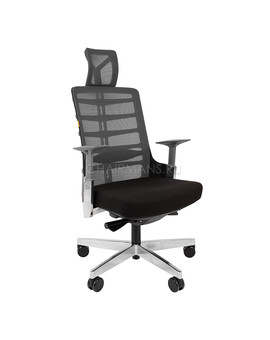 Кресло руководителя Chairman SPINELLY сетка/полиэстер черный, изображение 1