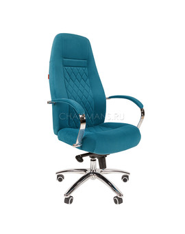 Кресло руководителя Chairman Home 950 ткань бирюзовый, изображение 1