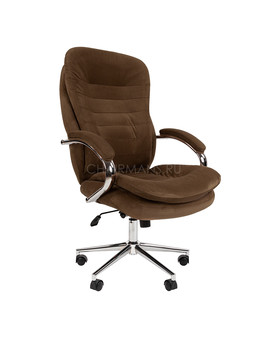 Кресло руководителя Chairman Home 795 ткань коричневый, изображение 1