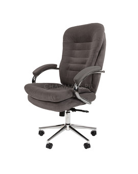 Кресло руководителя Chairman Home 795 ткань серый, изображение 4