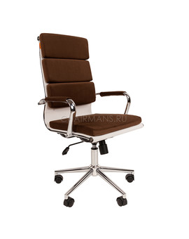 Кресло руководителя Chairman Home 750 ткань коричневый, изображение 1