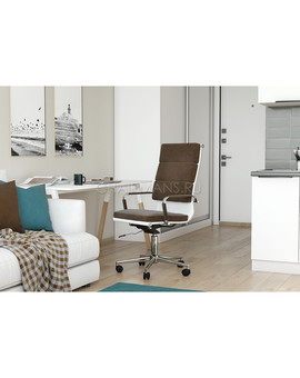 Кресло руководителя Chairman Home 750 ткань коричневый, изображение 5