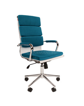 Кресло руководителя Chairman Home 750 ткань бирюзовый, изображение 1