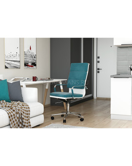 Кресло руководителя Chairman Home 750 ткань бирюзовый, изображение 5