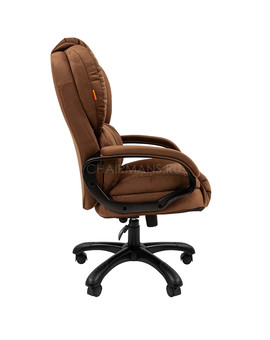 Кресло руководителя Chairman Home 434 ткань коричневое, изображение 3