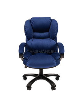 Кресло руководителя Chairman Home 434 ткань синее, изображение 2