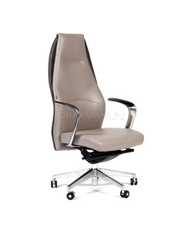 Кресло руководителя Chairman BASIC кожа серый, изображение 1