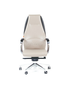 Кресло руководителя Chairman BASIC кожа серый, изображение 2