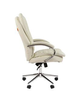 Кресло руководителя Chairman 795 кожа белый, изображение 3
