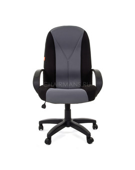 Кресло руководителя Chairman 785 ткань TW-11 черный/TW-12 серый, изображение 2