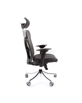 Кресло руководителя Chairman 769 сетка/ткань TW-12 серый, изображение 3