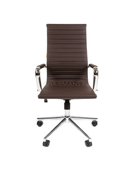 Кресло руководителя Chairman 755 экопремиум коричневый, изображение 2