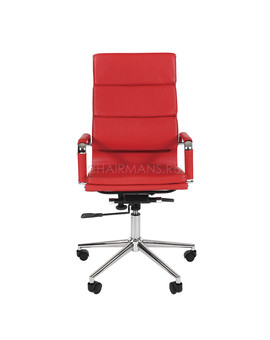 Кресло руководителя Chairman 750 экокожа красный, изображение 2