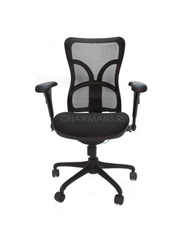 Кресло руководителя Chairman 730 сетка/ткань черный, изображение 3