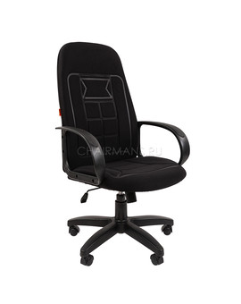 Кресло руководителя Chairman 727 ткань OS черный, изображение 1
