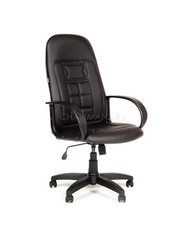 Кресло руководителя Chairman 727 Eco экокожа черный, изображение 1