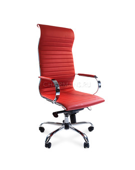 Кресло руководителя Chairman 710 экопремиум красный, изображение 1