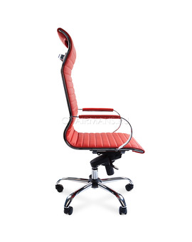 Кресло руководителя Chairman 710 экопремиум красный, изображение 3