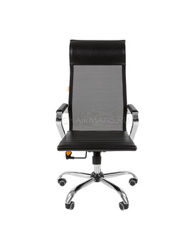 Кресло руководителя Chairman 701 сетка/экопремиум черный, изображение 2