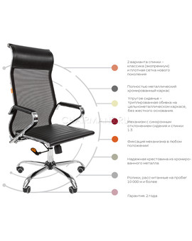 Кресло руководителя Chairman 701 экопремиум черный, изображение 4