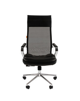 Кресло руководителя Chairman 700 сетка/экопремиум черный, изображение 2
