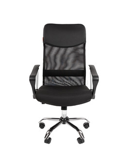Кресло руководителя Chairman 610 сетка/ткань черный, изображение 2