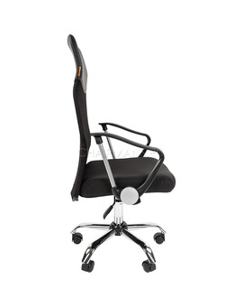 Кресло руководителя Chairman 610 сетка/ткань черный, изображение 3