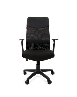 Кресло руководителя Chairman 610 LT сетка/ткань черный, изображение 2