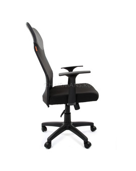 Кресло руководителя Chairman 610 LT сетка/ткань черный, изображение 3