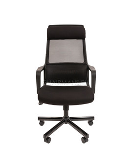 Кресло руководителя Chairman 590 сетка/ткань черный, изображение 2