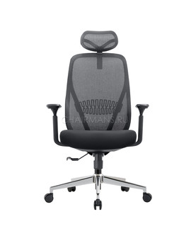 Кресло руководителя Chairman 585 сетка/ткань черный, изображение 2