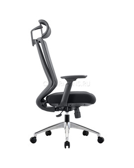 Кресло руководителя Chairman 580 сетка/ткань черный, изображение 3