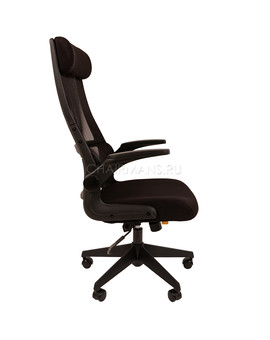 Кресло руководителя Chairman 575 сетка/ткань черный, изображение 3