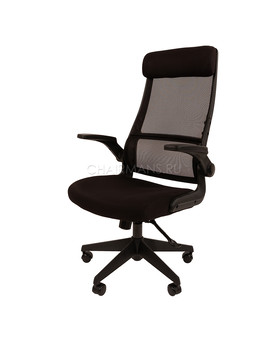 Кресло руководителя Chairman 575 сетка/ткань черный, изображение 4