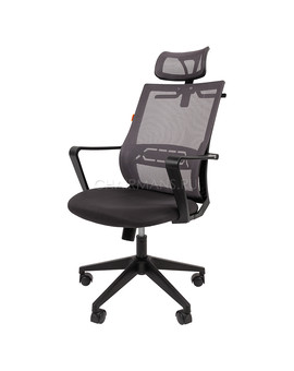 Кресло руководителя Chairman 545 ткань серый, изображение 4