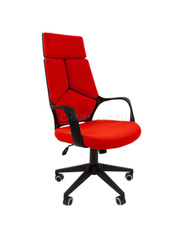 Кресло руководителя Chairman 525 ткань красный, изображение 1