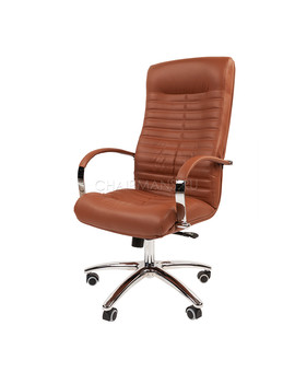 Кресло руководителя Chairman 480 экокожа коричневый, изображение 4