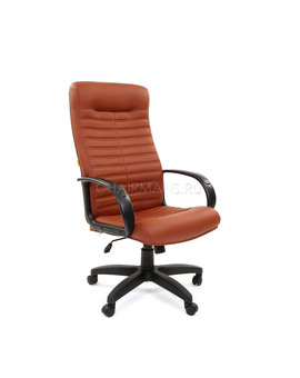 Кресло руководителя Chairman 480 LT экокожа коричневый, изображение 1
