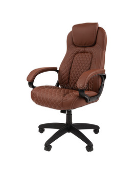 Кресло руководителя Chairman 432 экопремиум коричневый, изображение 4
