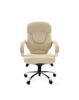 Кресло руководителя Chairman 430 кожа белый, изображение 3