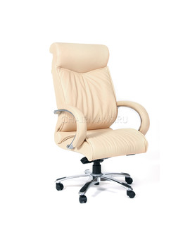 Кресло руководителя Chairman 420 кожа бежевый, изображение 1