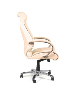 Кресло руководителя Chairman 420 кожа бежевый, изображение 3